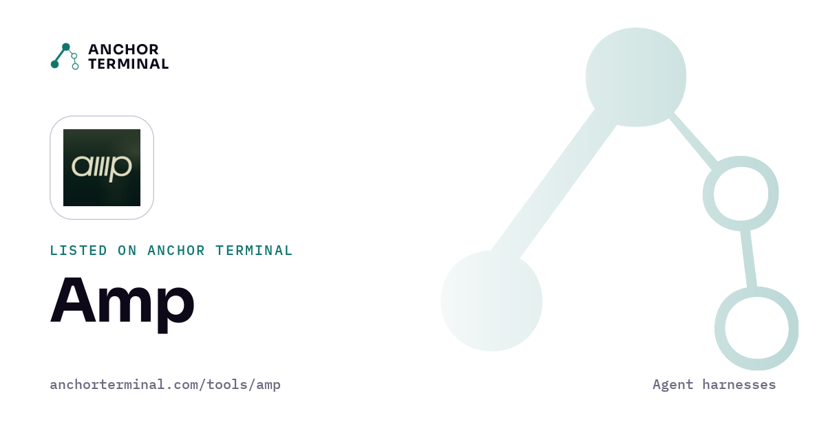 Amp, listed on Anchor Terminal, light sharing image