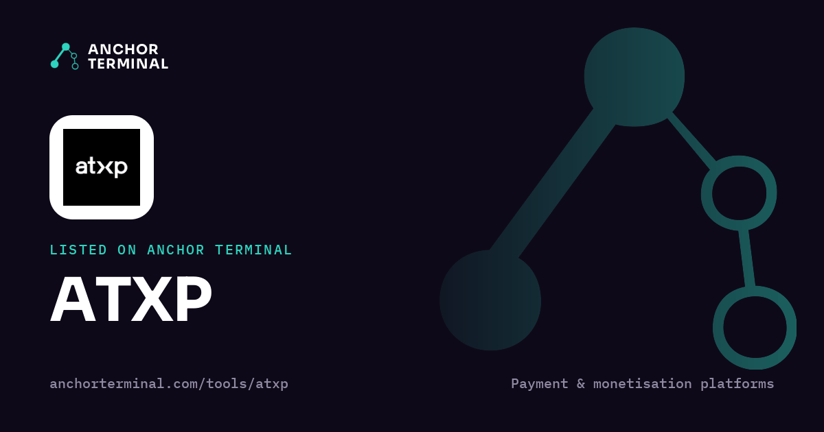 ATXP, listed on Anchor Terminal, dark sharing image