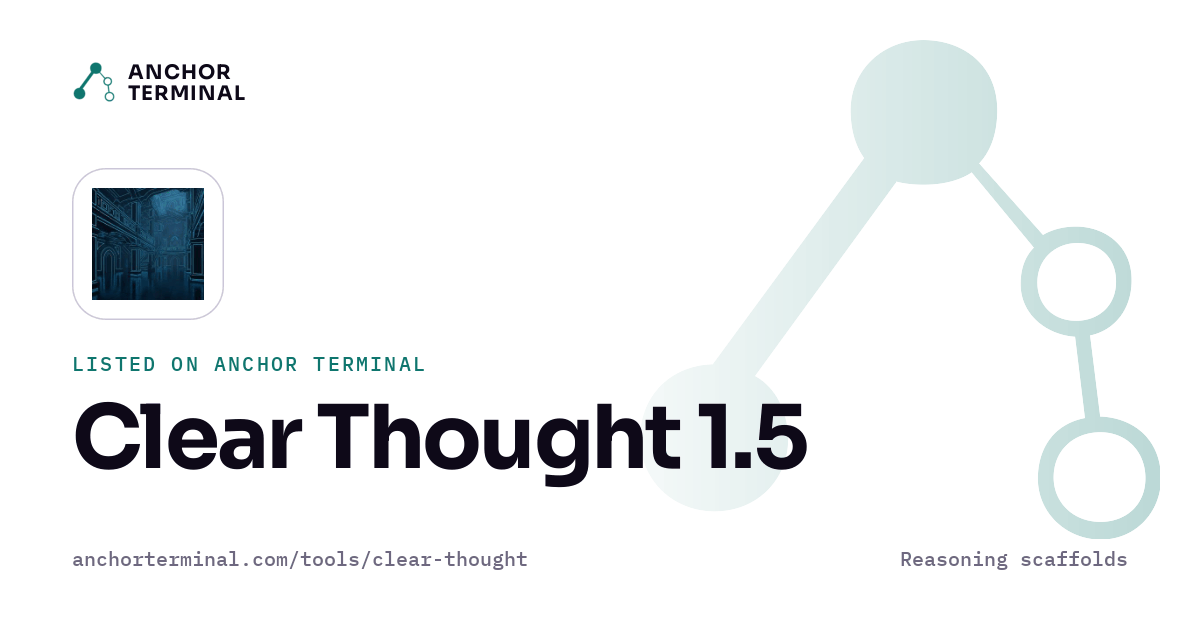 Clear Thought 1.5, listed on Anchor Terminal, light sharing image