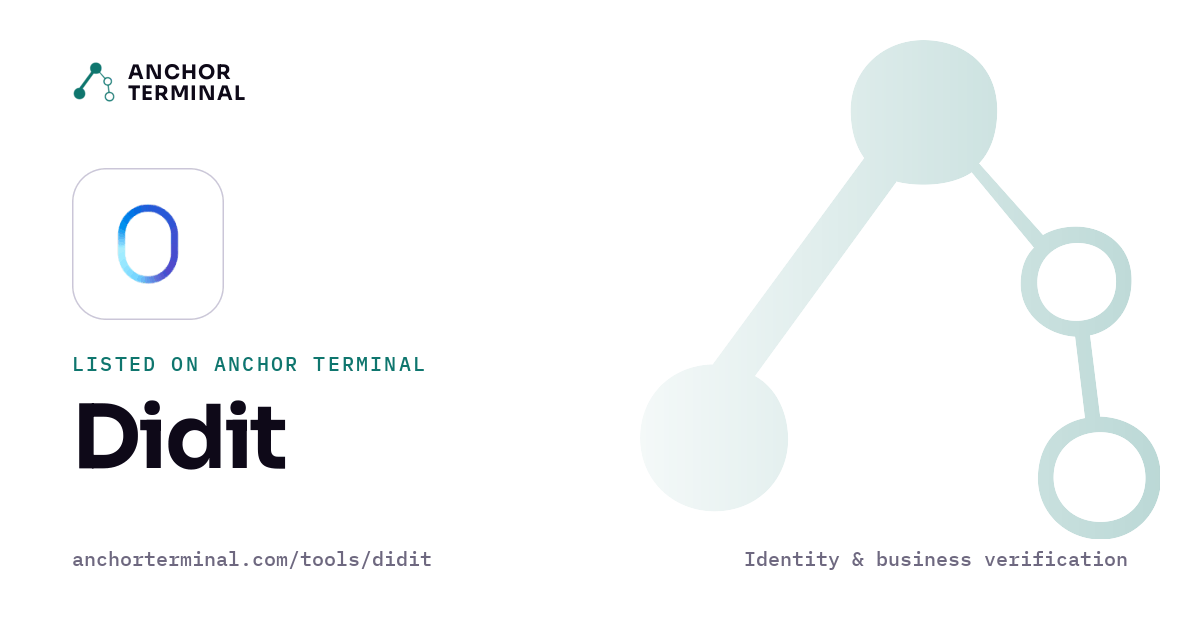 Didit, listed on Anchor Terminal, light sharing image