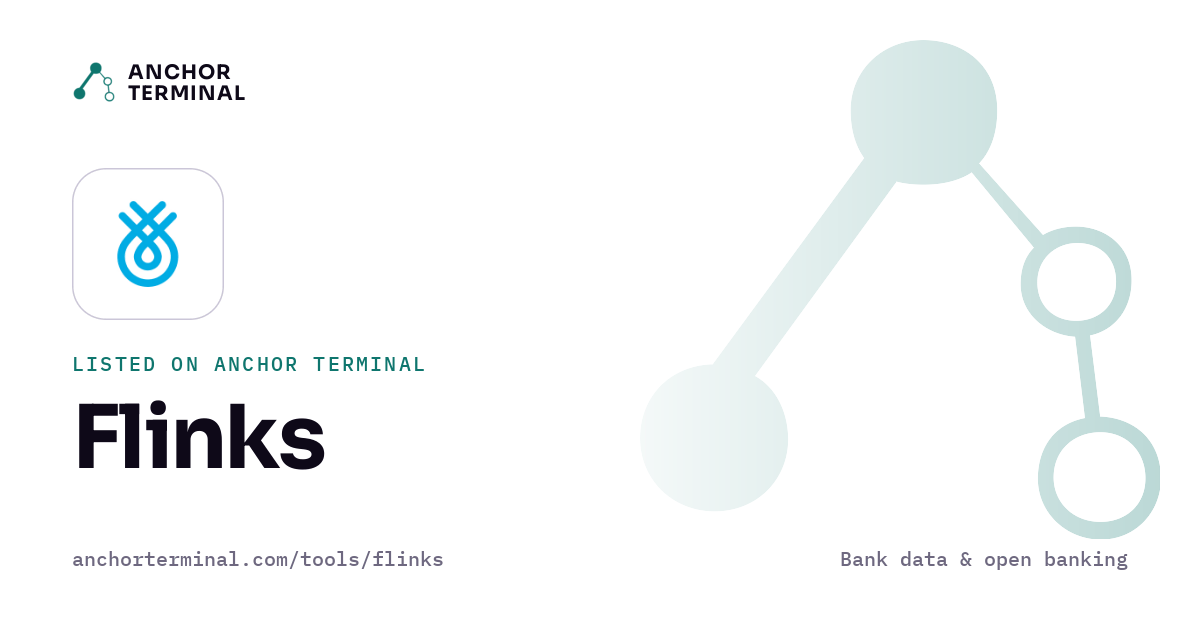 Flinks, listed on Anchor Terminal, light sharing image