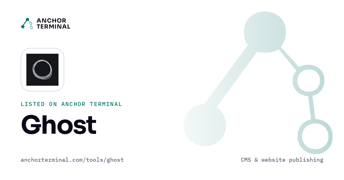Ghost, listed on Anchor Terminal, light sharing image