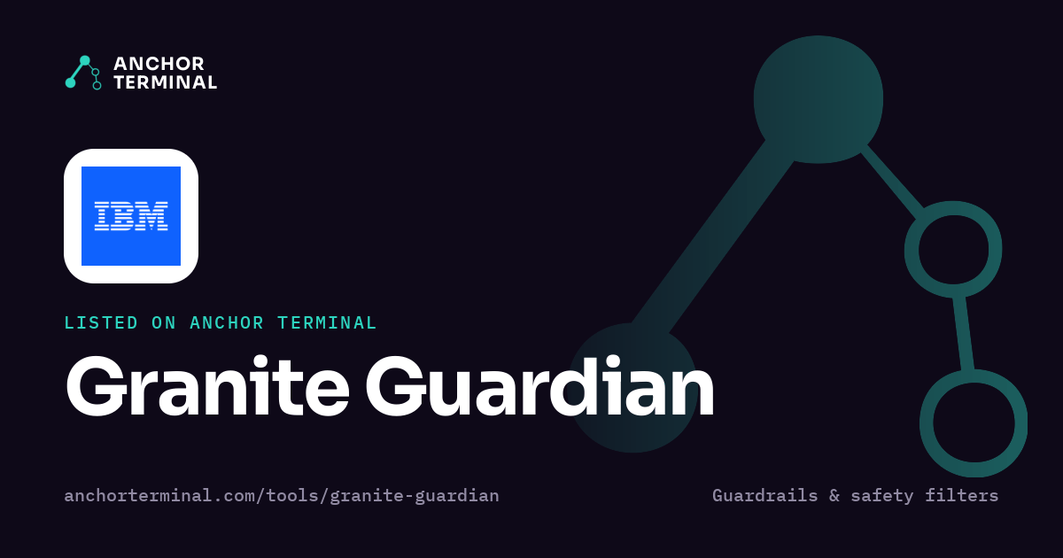 Granite Guardian, listed on Anchor Terminal, dark sharing image