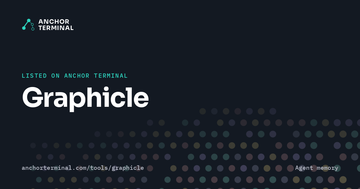 Graphicle, listed on Anchor Terminal, dark sharing image