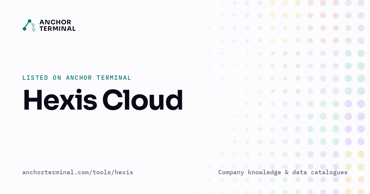 Hexis Cloud, listed on Anchor Terminal, light sharing image