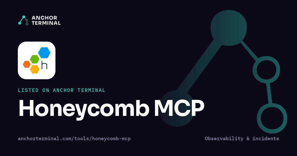 Honeycomb MCP, listed on Anchor Terminal, dark sharing image