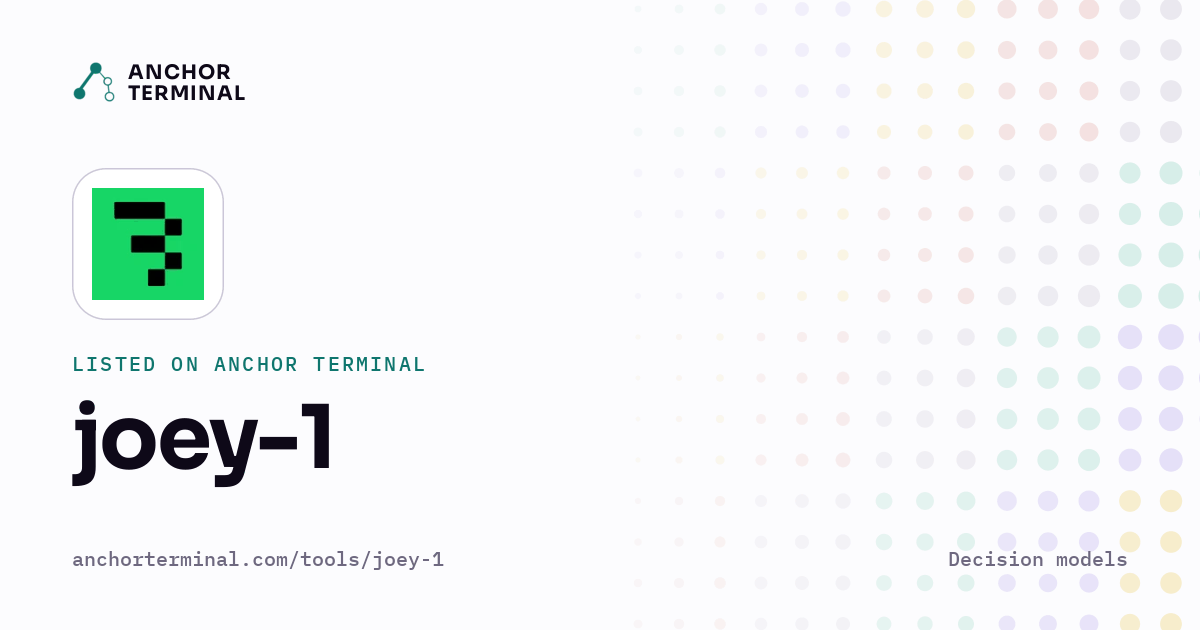 joey-1, listed on Anchor Terminal, light sharing image