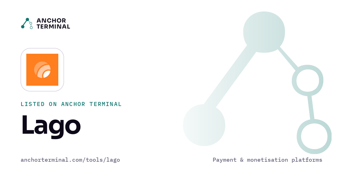 Lago, listed on Anchor Terminal, light sharing image
