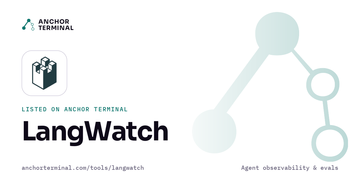 LangWatch, listed on Anchor Terminal, light sharing image