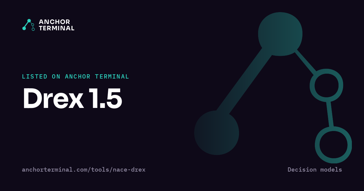 Drex 1.5, listed on Anchor Terminal, dark sharing image