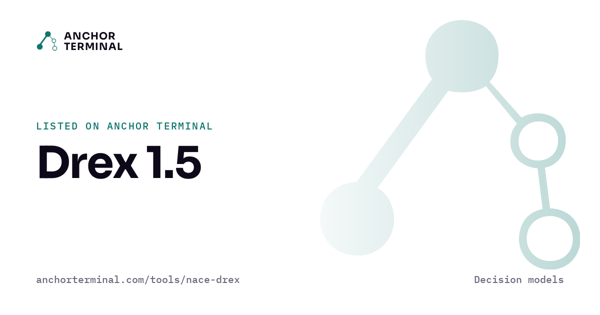 Drex 1.5, listed on Anchor Terminal, light sharing image