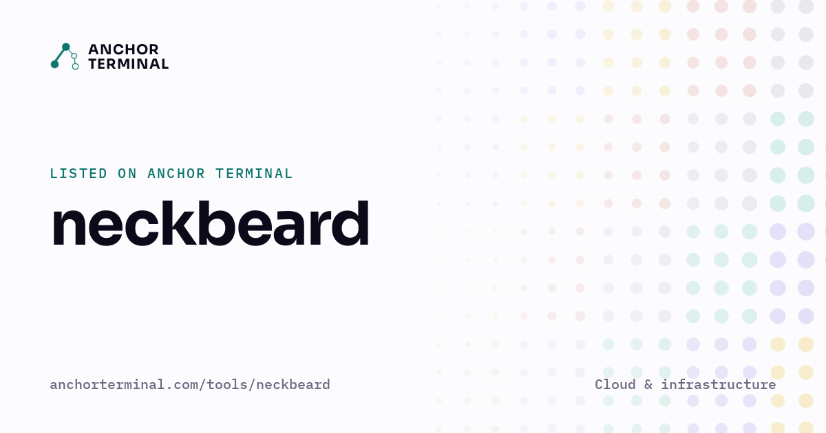 neckbeard, listed on Anchor Terminal, light sharing image