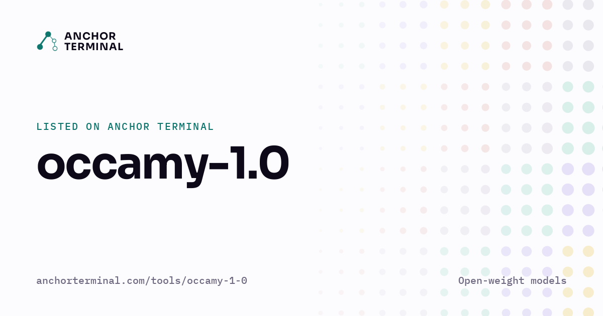 occamy-1.0, listed on Anchor Terminal, light sharing image