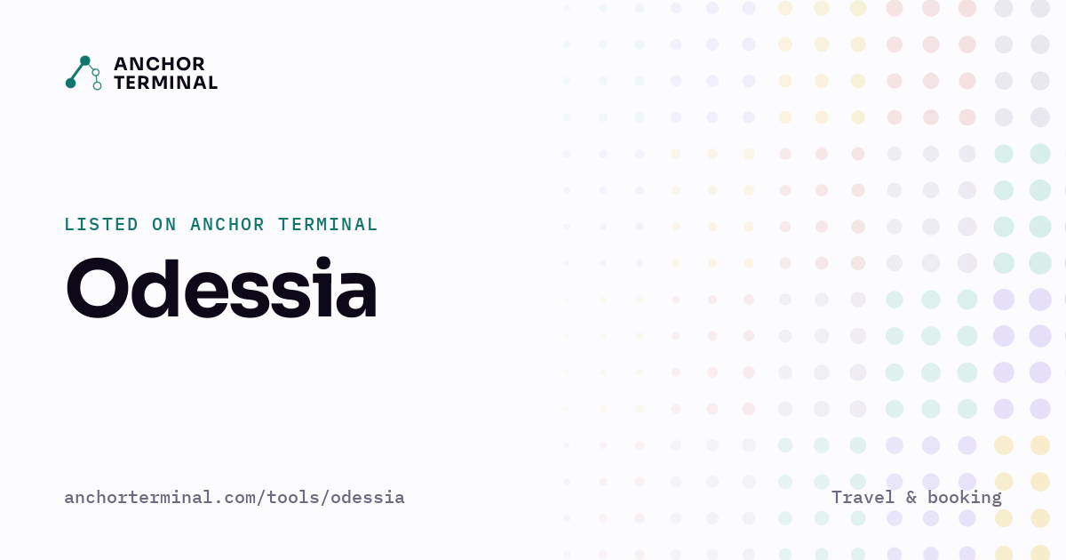 Odessia, listed on Anchor Terminal, light sharing image