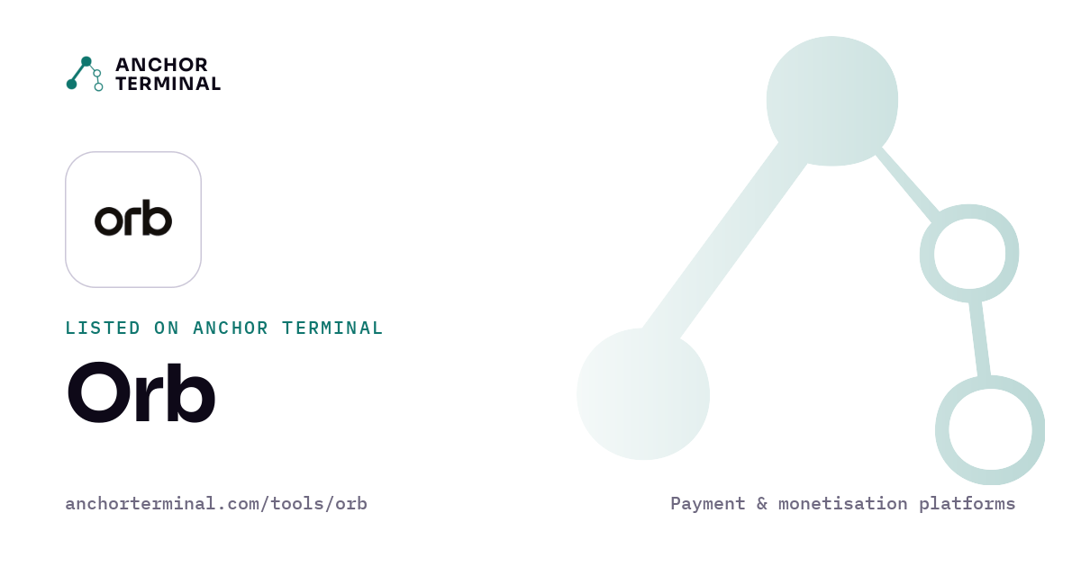 Orb, listed on Anchor Terminal, light sharing image