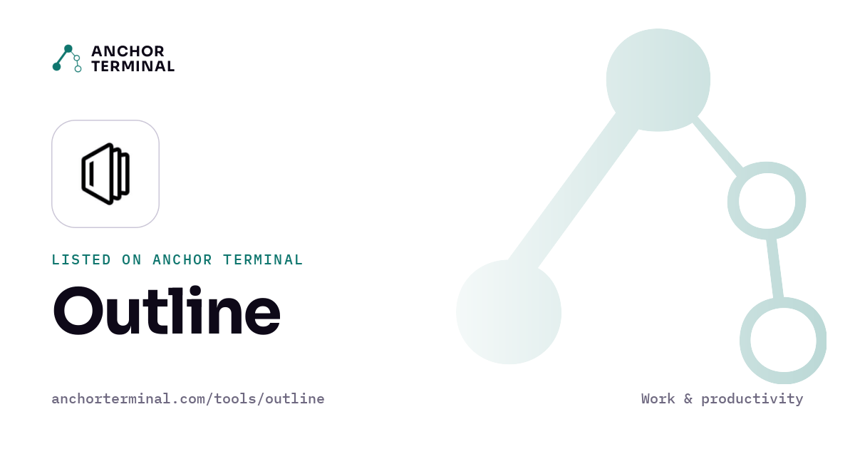 Outline, listed on Anchor Terminal, light sharing image