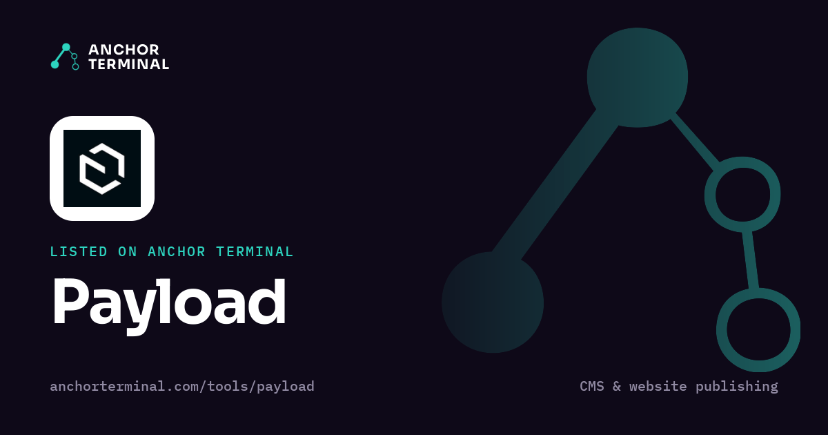 Payload, listed on Anchor Terminal, dark sharing image