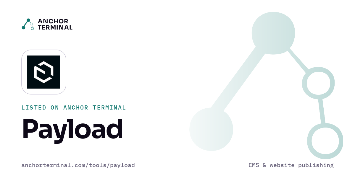 Payload, listed on Anchor Terminal, light sharing image