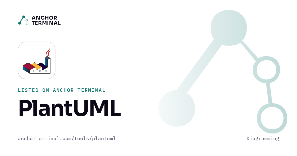PlantUML, listed on Anchor Terminal, light sharing image