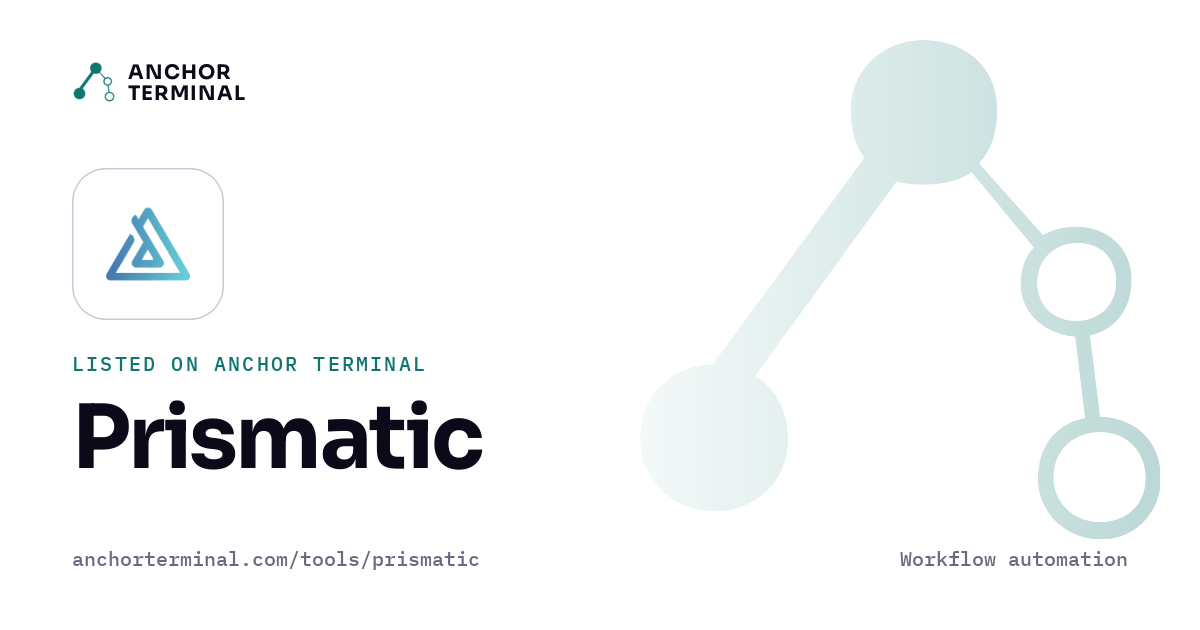 Prismatic, listed on Anchor Terminal, light sharing image