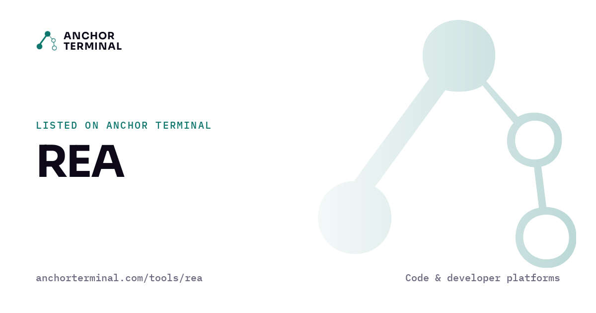 REA, listed on Anchor Terminal, light sharing image