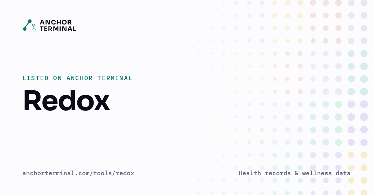 Redox, listed on Anchor Terminal, light sharing image
