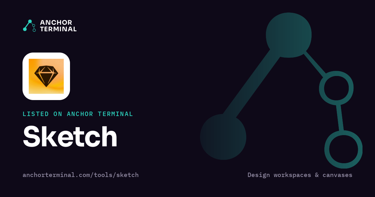 Sketch, listed on Anchor Terminal, dark sharing image