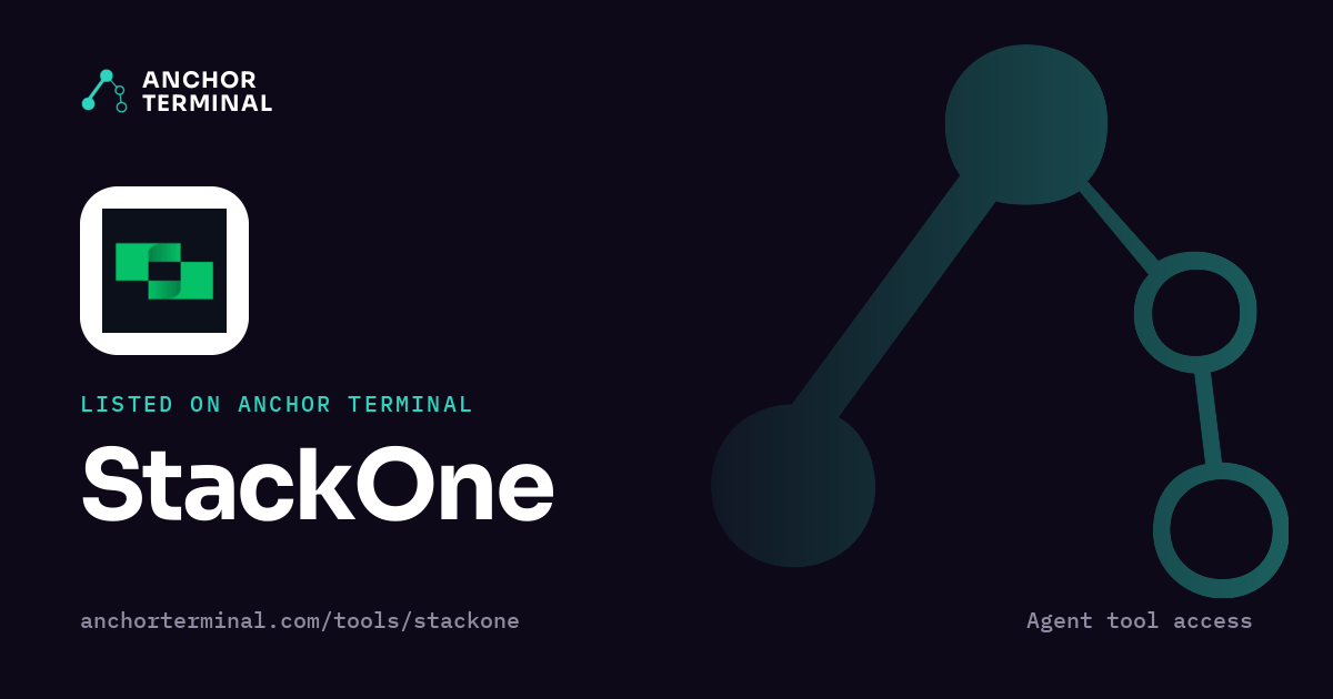 StackOne, listed on Anchor Terminal, dark sharing image