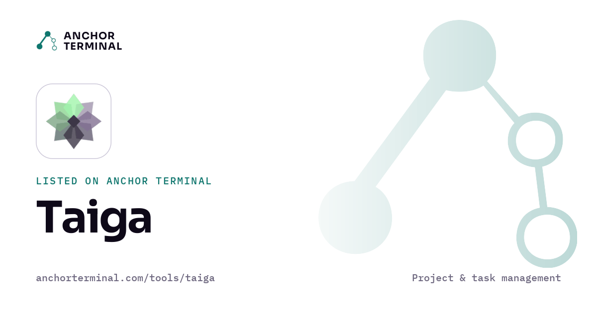 Taiga, listed on Anchor Terminal, light sharing image