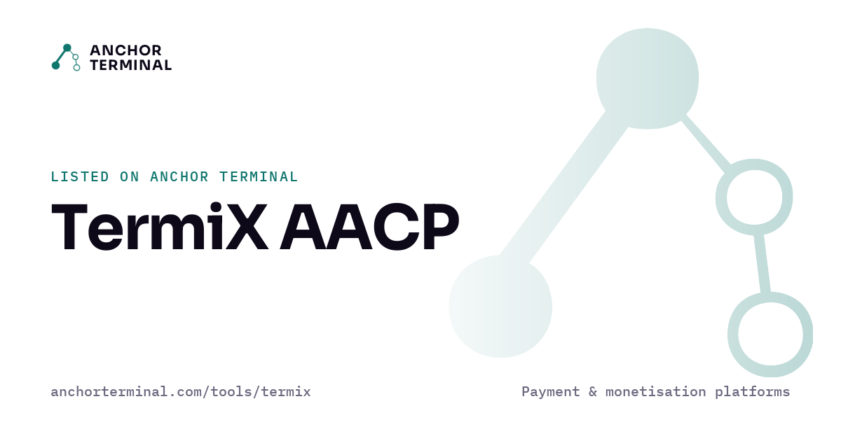 TermiX AACP, listed on Anchor Terminal, light sharing image