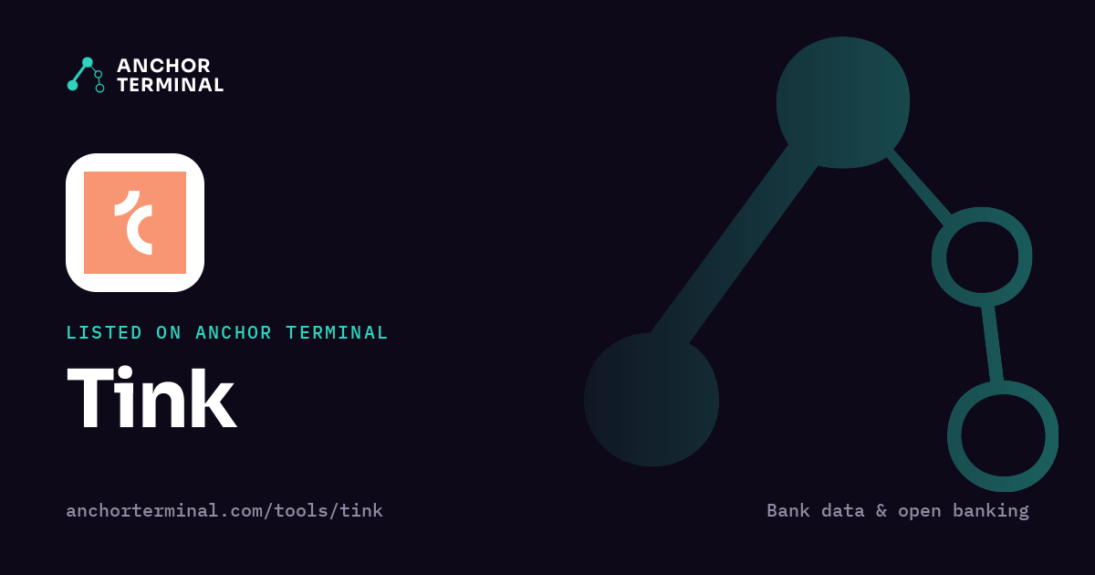 Tink, listed on Anchor Terminal, dark sharing image