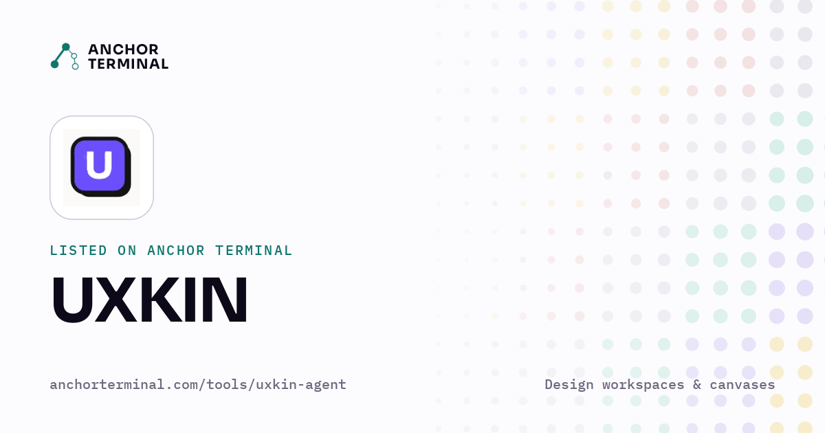 UXKIN, listed on Anchor Terminal, light sharing image