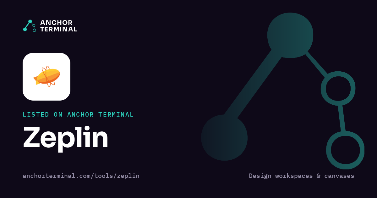 Zeplin, listed on Anchor Terminal, dark sharing image