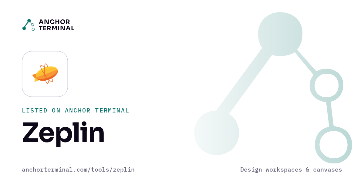 Zeplin, listed on Anchor Terminal, light sharing image